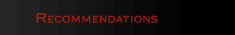 Recommendations